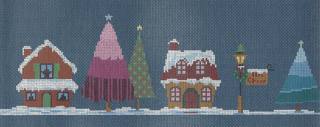 A Christmas Village - Orange House with Stitch Guide by A Stitch in Time (thumbnail)