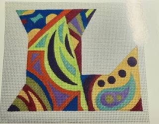 Designer Inspired Initials Letter L by Gone Stitching (thumbnail)