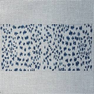 French Dots Insert Blue Canvas by The Gingham Stitchery (thumbnail)