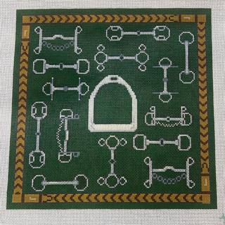 Bits and Stirrup Pillow by The Gingham Stitchery (thumbnail)