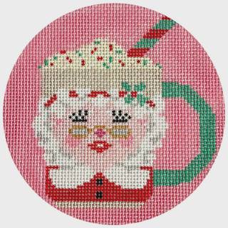 Mrs Claus Mug Round by Wipstitch Needleworks (thumbnail)
