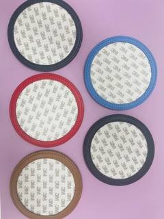 Leather Self Finishing Coaster - Round by KCN Designers (thumbnail)