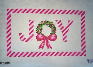 Peppermint Joy Canvas by Officially Needlepoint (thumbnail)