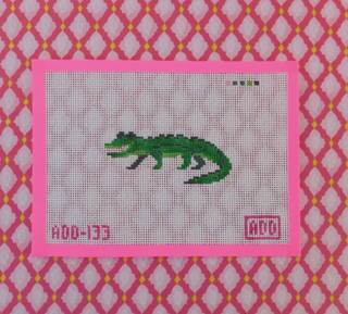 Mini Alligator Canvas by Anna Dugas (thumbnail)