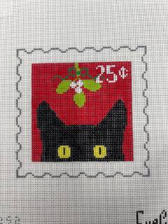 Eye Candy Postage Stamp Kitty - Christmas by Colors of Praise Art Studio (thumbnail)