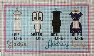 live like... Jackie Coco Audrey & Lucy by Kimberly Ann Needlepoint (thumbnail)