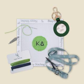 Kappa Delta Happy Stitching All-In-One Key Fob/Bag Tag Kit by Happy Stitching (thumbnail)