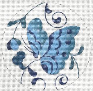 Blue Round - Butterfly by Raymond Crawford (thumbnail)