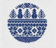 Let It Snow Cross Stitch Kit by Kelly Clark Needlepoint (Colonial Needle) (thumbnail)