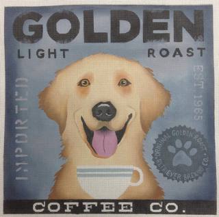 golden retriever coffee by Needle Deeva (thumbnail)