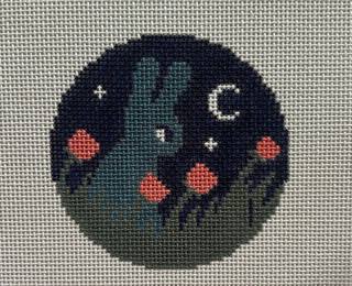 Sitting Bunny round by Jennifer Hall (thumbnail)