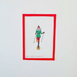 Girl w. Wooden Ski Shoes by Patti Mann (thumbnail)