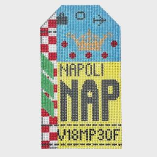 Napoli NAP Travel Tag by Hedgehog Needlepoint (thumbnail)