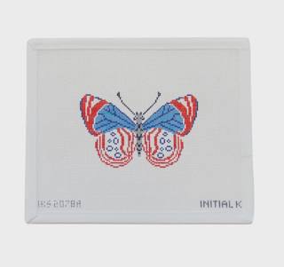 Patriotic Butterfly Ornament Canvas by Initial K Studio (thumbnail)