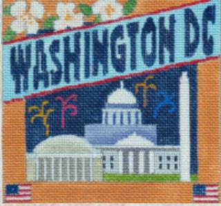 Washington DC Postcard by Denise DeRusha Designs (thumbnail)