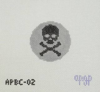A Charmed Season - Skull and Crossbones Bag Tag by A Poore Girl Paints (thumbnail)