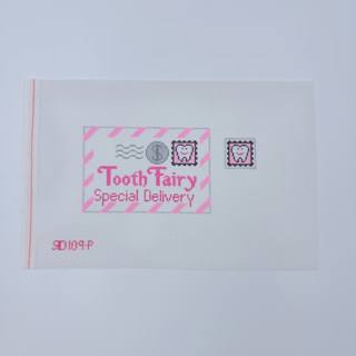Pink Tooth Fairy Letter Canvas by Rachel Donley (thumbnail)