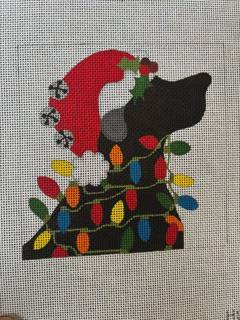 Small Black Lab with hat and lights by Raymond Crawford (thumbnail)