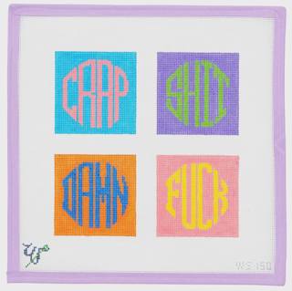 Rainbow Naughty Coasters - 13 Mesh by Wipstitch Needleworks (thumbnail)