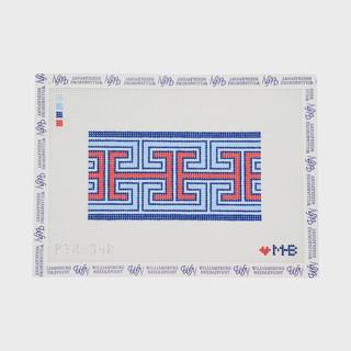 Greek Keys 6x3 - Blue & Red by Love MHB Studio (thumbnail)