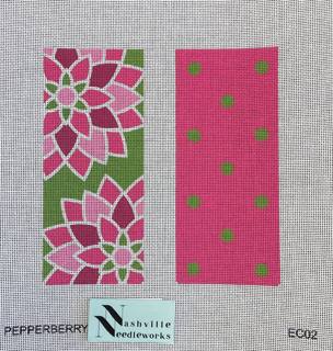 Pink and Green Floral Eyeglass by Pepperberry Designs (thumbnail)