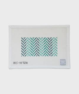 Turquoise Mini Herringbone Clutch by Initial K Studio (thumbnail)