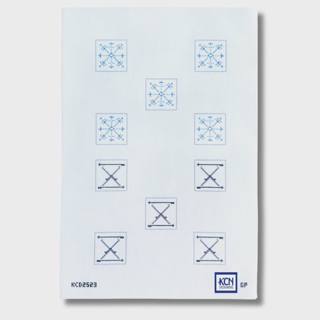 Tic Tac Snow Game Pieces Needlepoint Canvas by KCN Designers (thumbnail)