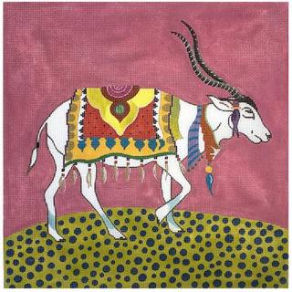 White Kudu Antelope by Colors of Praise Art Studio (thumbnail)