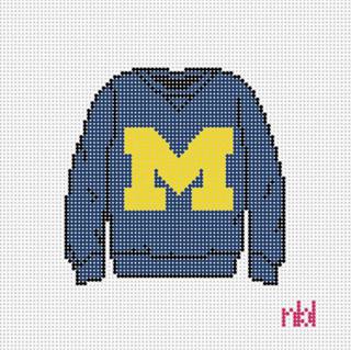 Needlepoint by Laura Michigan Sweatshirt by Needlepoint by Laura (thumbnail)