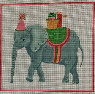 Party Animal Elephant by Kate Dickerson Needlepoint Collections (thumbnail)