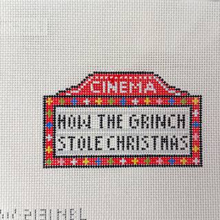 How The Grinch Stole Christmas Marquee by Blue Waters Needlepoint (thumbnail)