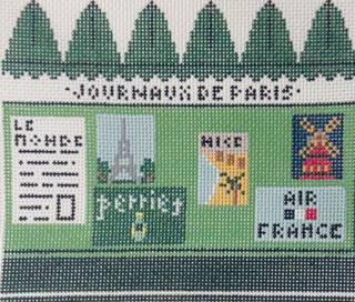 3-D Journaux de Paris (News Stand) by Stitch Style Needlepoint (thumbnail)