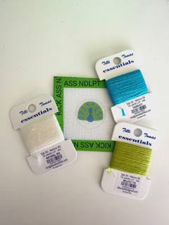 Mini Peacock Canvas (KITTED) by Tilli Tomas (thumbnail)