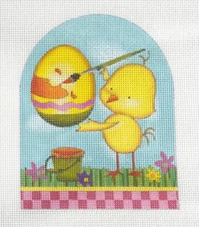 chick painting eggs by Melissa Shirley Designs (thumbnail)