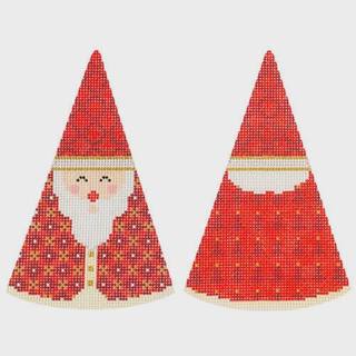 Red Circles Hat Santa Cone by Kirk and Bradley (thumbnail)