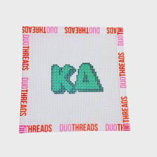 Kappa Delta Sorority Bubble Letter Needlepoint by Duo Threads (thumbnail)