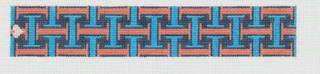 I Letter Key Fob Canvas by Jeni Sandberg Needlepoint (thumbnail)