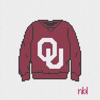 Needlepoint by Laura Oklahoma Sweatshirt Needlepoint Canvas by Needlepoint by Laura (thumbnail)