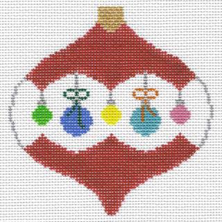 X-mas Ball w/ Lights Ornament - Trunk Show by Doolittle Stitchery (thumbnail)