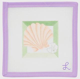 Scallop & Sand Dollar Shadow Box Coaster by Lycette Designs (thumbnail)