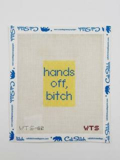 Hands Off, Bitch Luggage Tag by What's the Stitch (thumbnail)