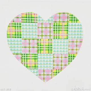 Large Plaid Heart by Kate Dickerson Needlepoint Collections (thumbnail)