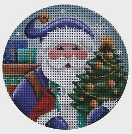 Purple Santa by Rebecca Wood Designs (thumbnail)
