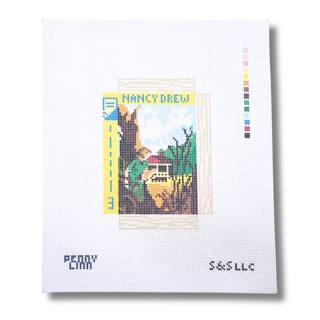 The Bungalow Mystery Small Book Cover Canvas by Penny Linn Designs (thumbnail)