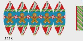 Susan Robert's 5258 Gingerbread Boys, Hot Air Balloon - 18 mesh by Liz Goodrick-Dillon (Tapestry Tent, via Susan Roberts) (thumbnail)