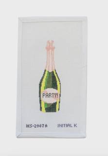 Party Champagne Ornament Canvas by Initial K Studio (thumbnail)
