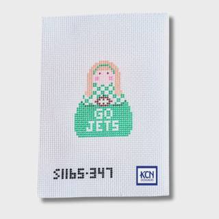 Jets Angel Needlepoint Canvas by KCN Designers (thumbnail)