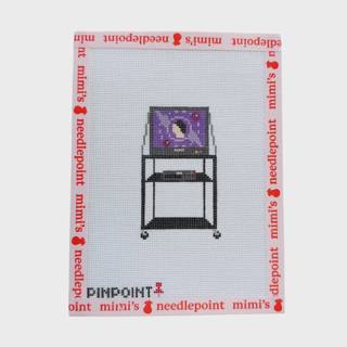 Bill Nye the Science Guy Classroom TV Cart by Pinpoint Needlepoint (thumbnail)