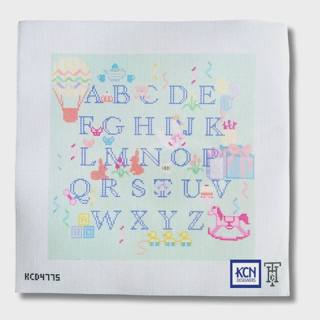 Baby Shower Sampler Needlepoint Canvas by KCN Designers (thumbnail)