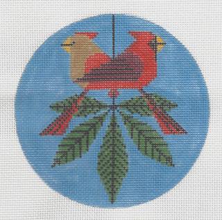 Cardinals Consorting by Charley Harper (Art Studio) (thumbnail)